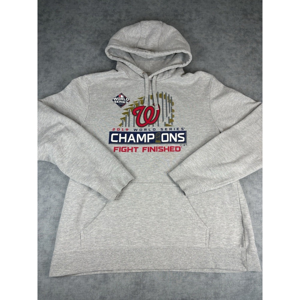 Fanatics 2019 World Series Champions Washington Nationals Hoodie Men's XL